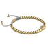 Cerf-volant | Or 18 carats et crème | Bracelet Charmballa en Cristal de Macramé